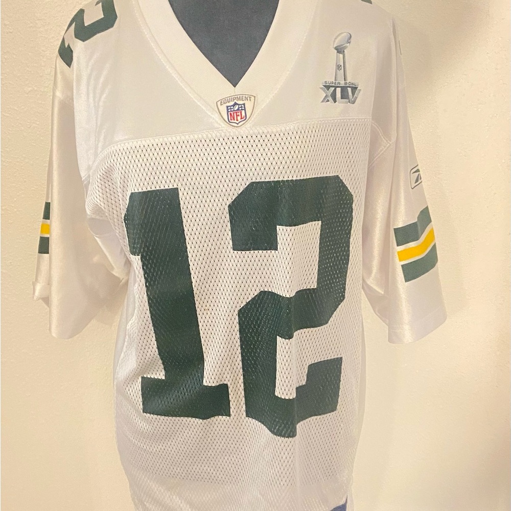 Reebok White Mesh NFL Rogers Jersey